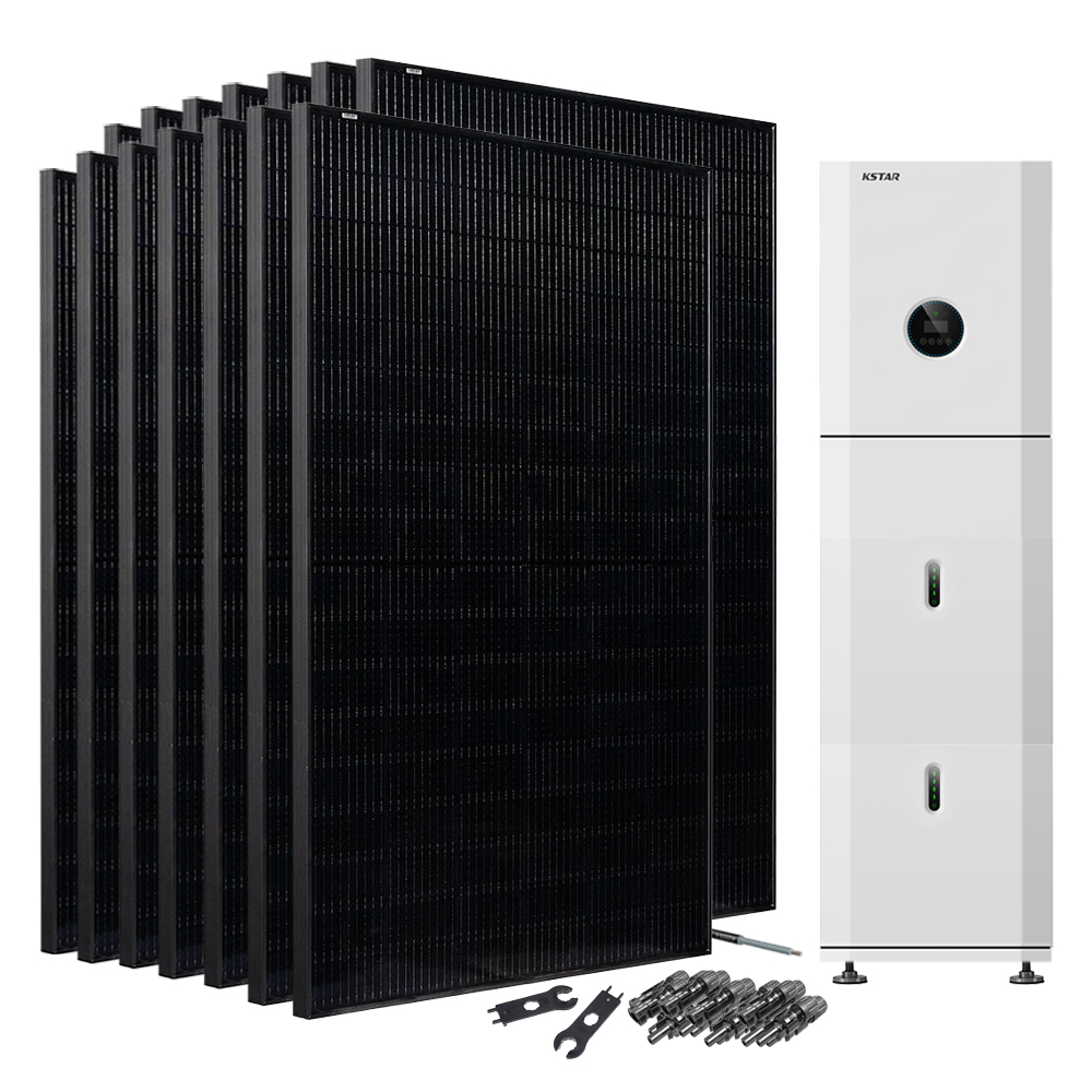 Offgridtec KStar 10.2kWh ess hybrid system 6.45kWp Luxen Full Black 3-phase