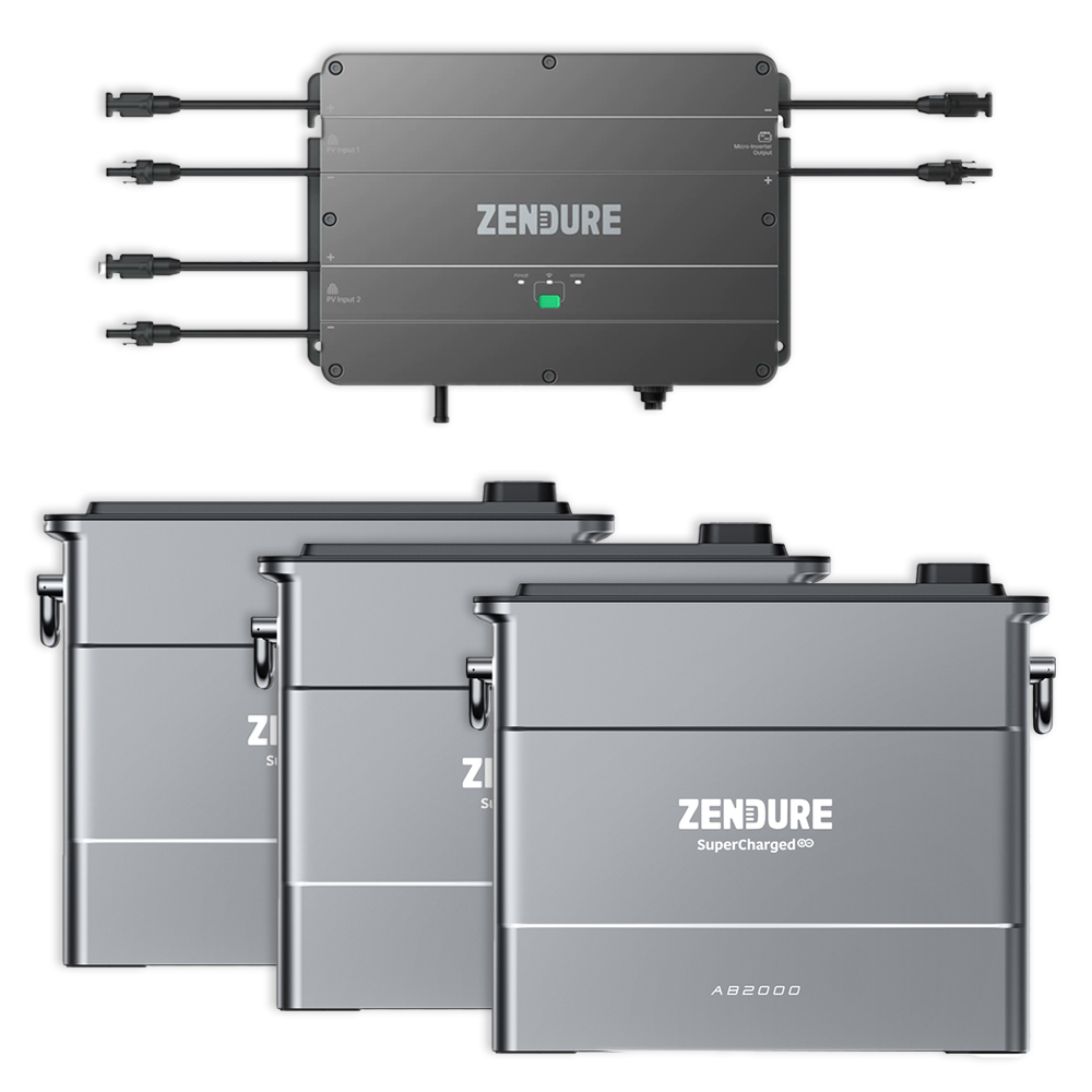 Zendure SolarFlow Set 5.76kWh Smart pv Hub with 3x ab2000 expansion battery