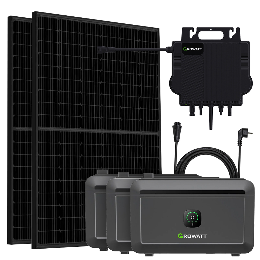 Growatt 6.14kWh 900Wp neo 800m-x balcony power plant with Noah2000 storage system
