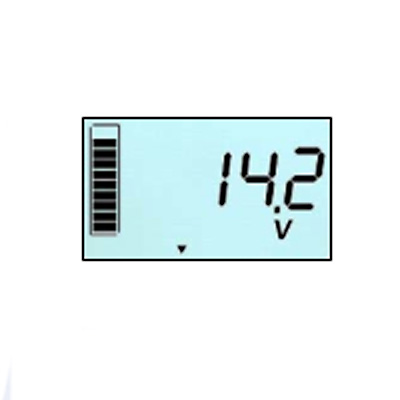 LCD-Thermometers Displayanzeige