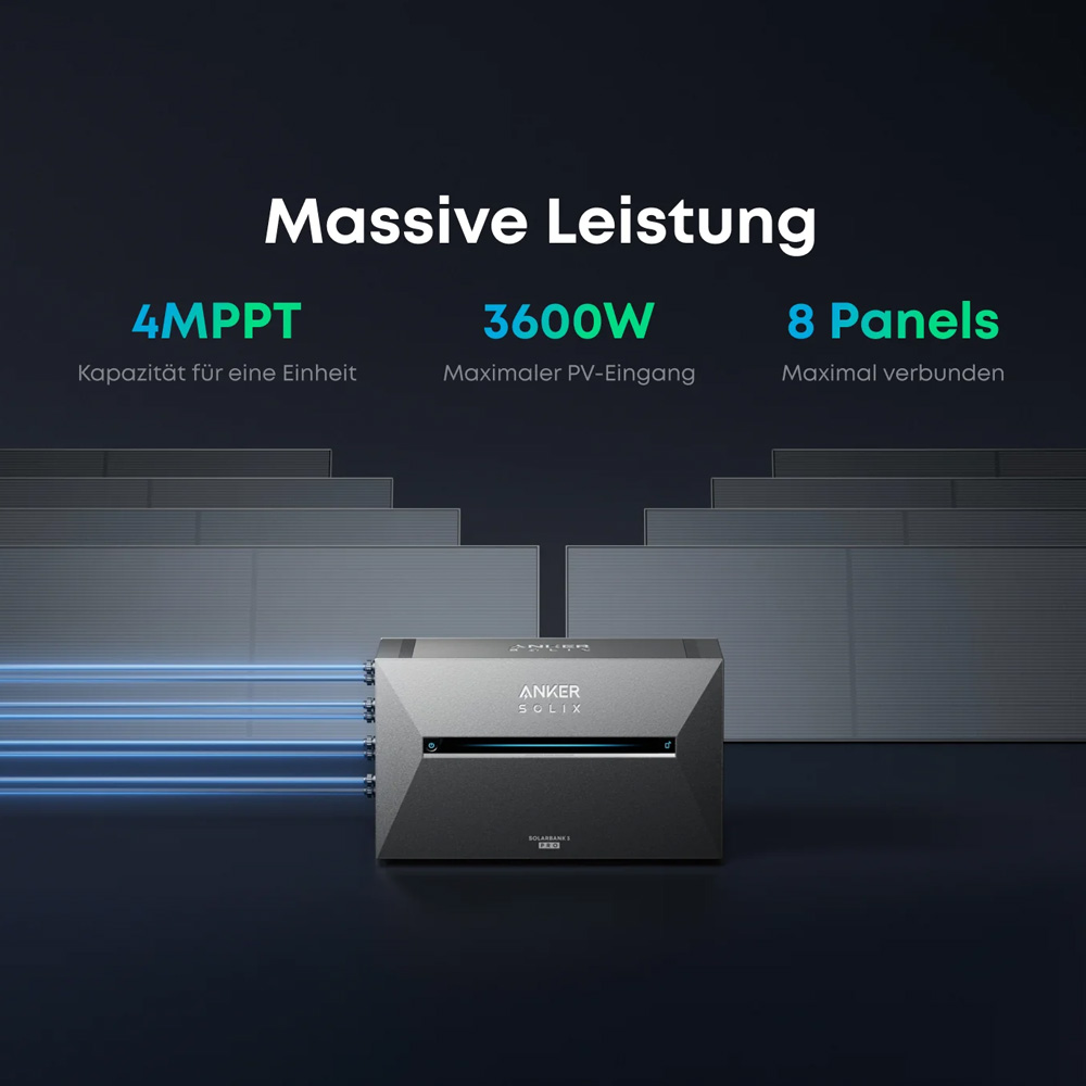 Anker Solix 3 Solarbank Pro E2700 Balkonkraftwerk-Speicher KI-optimiert IP65