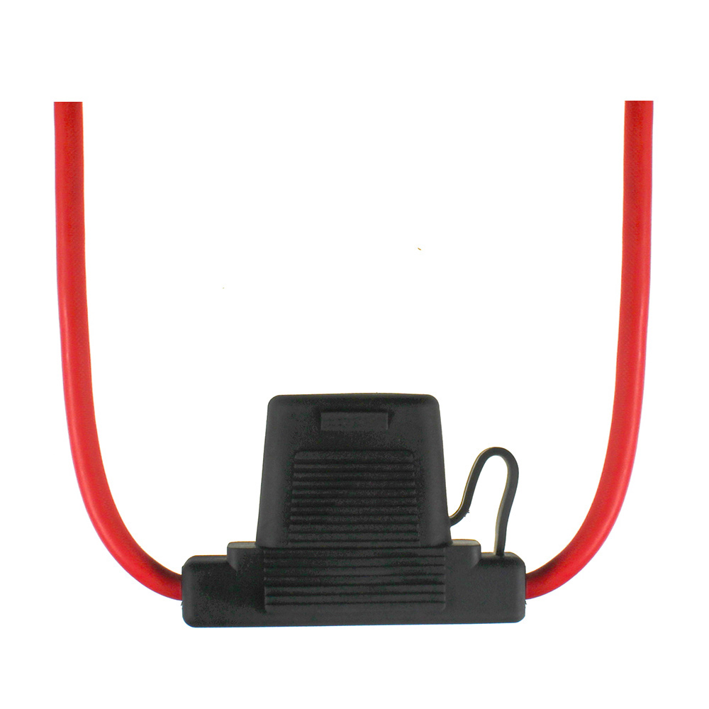 Flachsicherungshalter in schwarz und rot