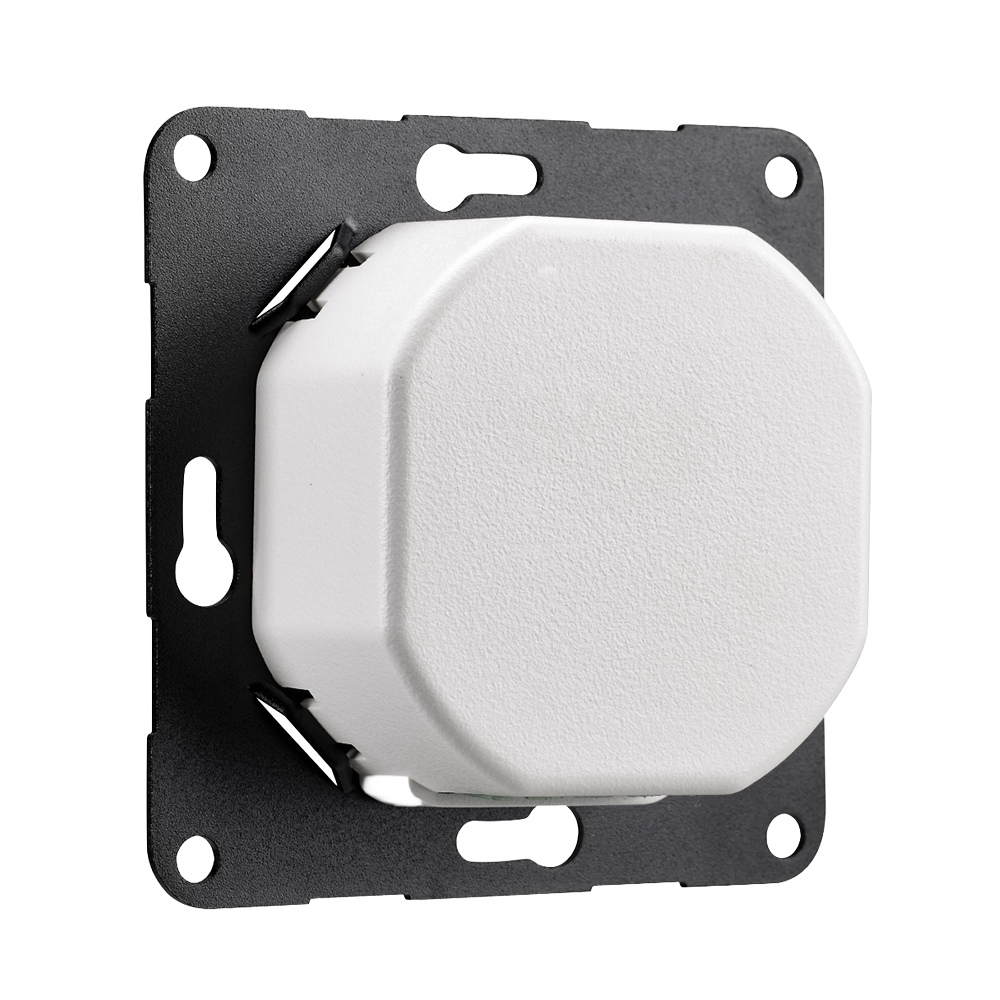 Smart LED dimmer 0.5–100W switch with Tuya, rotary dimmer flush-mounted dimming switch for dimmable LED/halogen 0.5–300W, dimmer for LED lamps, LED dimmer 230V, white