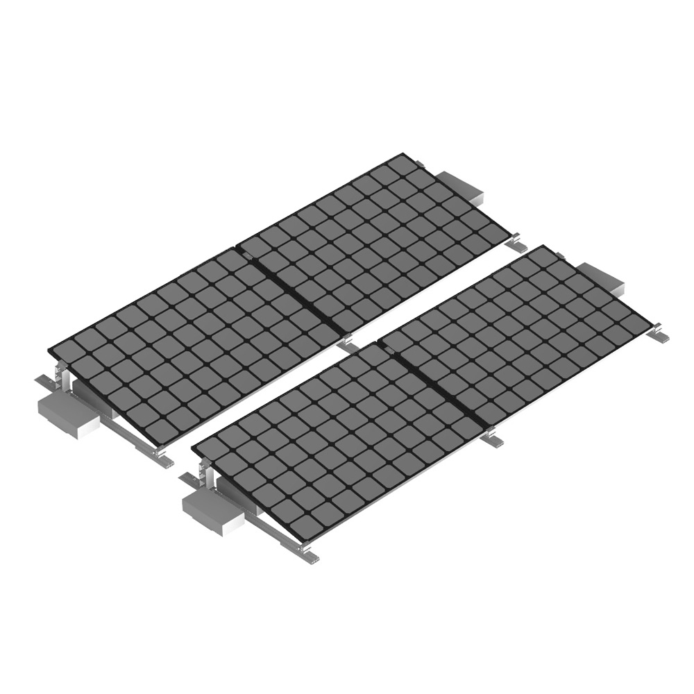 Offgridtec Flachdach Befestigungsset Ballast Montagekit Reihe 4 Module