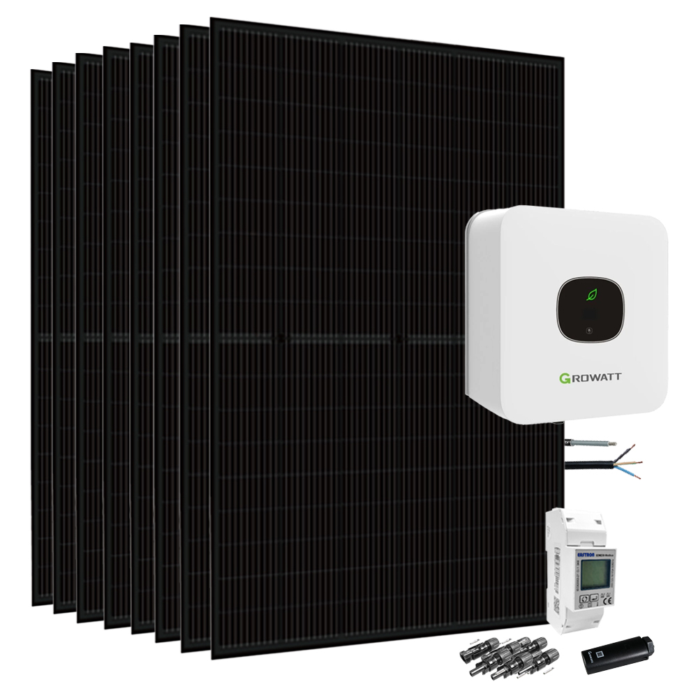 3.6kW direct feed-in solar system luxen solar solar module - Growatt MIC-2500 TL-X Wifi