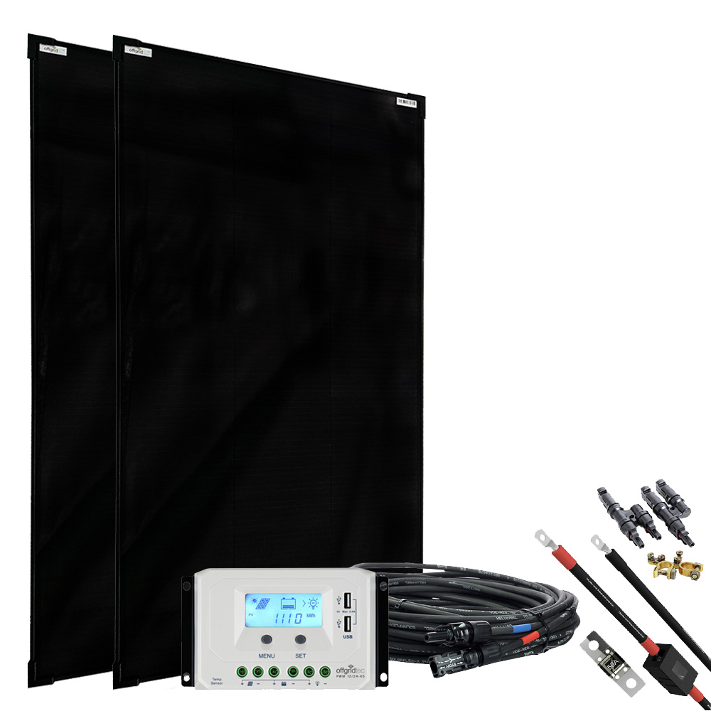 Solaranlage mit allen Komponenten zur Ansicht