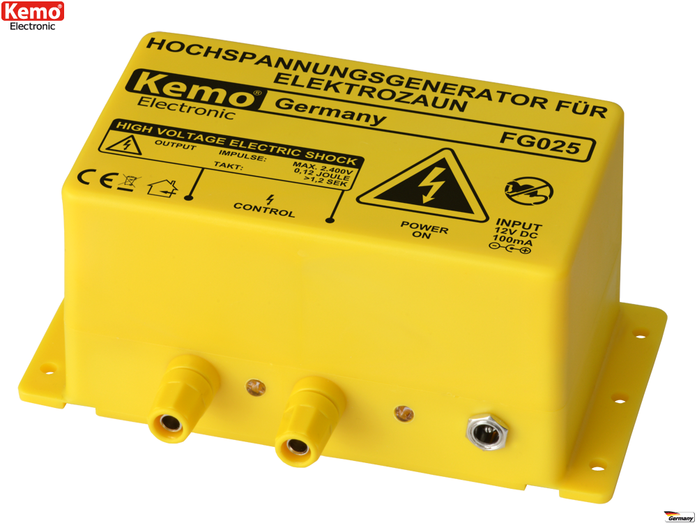 Kemo Weidezaungerät - Hochspannungsgerät für Elektrozaun FG025