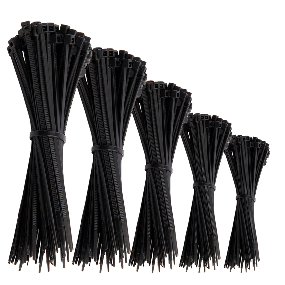 Offgridtec cable ties 1000 pcs. black nylon UV-resistant Various lengths 100mm 150mm 200mm 250mm 300mm