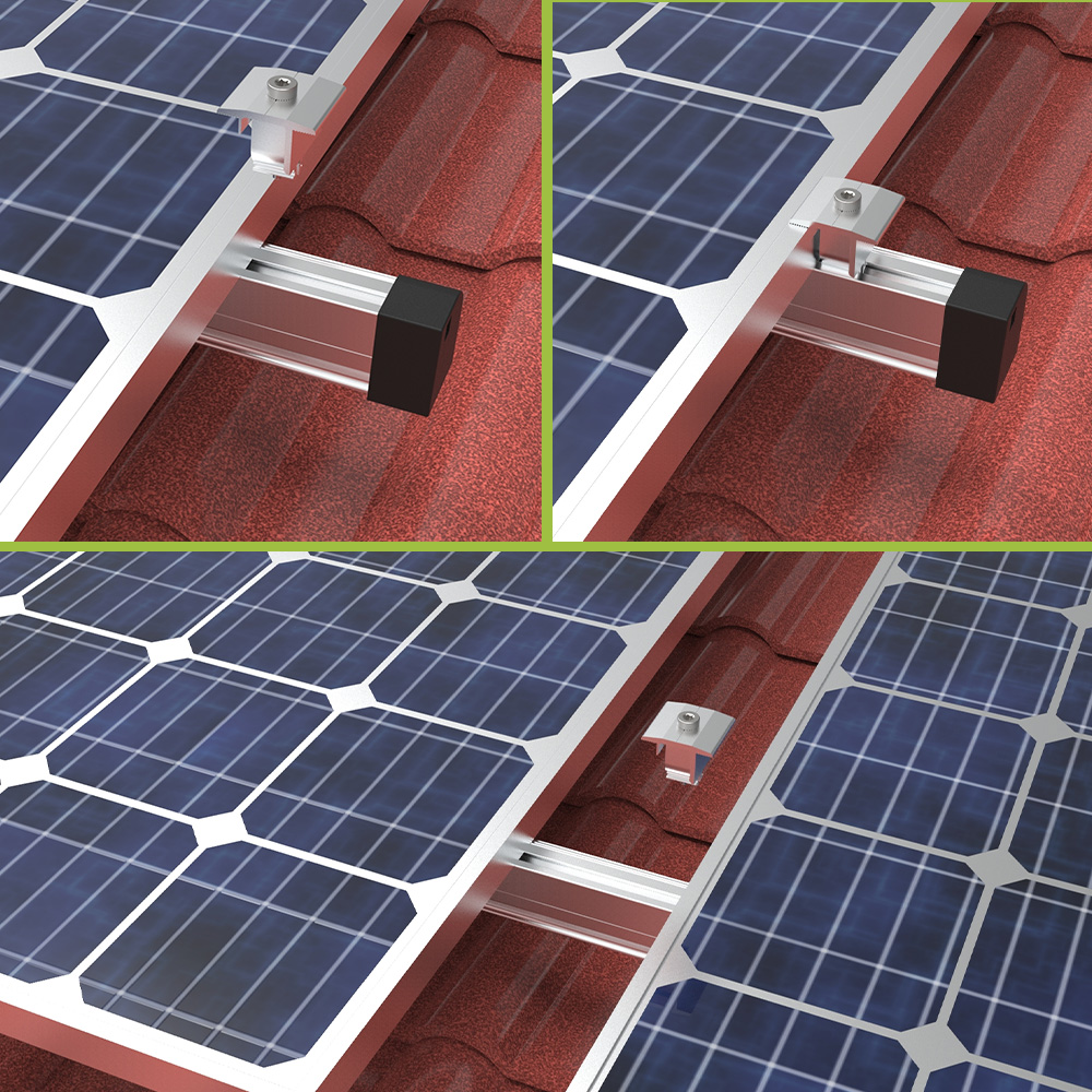 Detailansicht Befestigung PV-Module