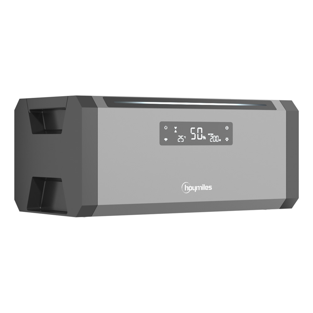 3,84 kWh 1880W HiBattery HB-1920 Speichersystem Doppelglas Solarmodule inkl. Hoymiles HMS-1600-2T Wechselrichter 1-phasig