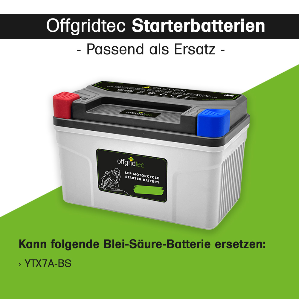 Offgridtec LFP starter battery 2.5Ah 12.8V for motorcycle