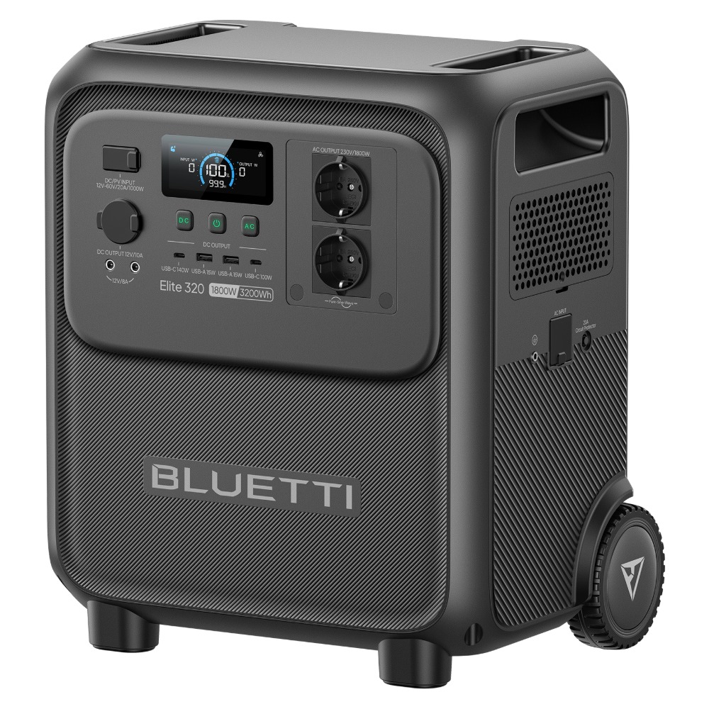 BLUETTI Elite 320 Portable Power Station, 1,800 W, 3,200 Wh, LiFePO4