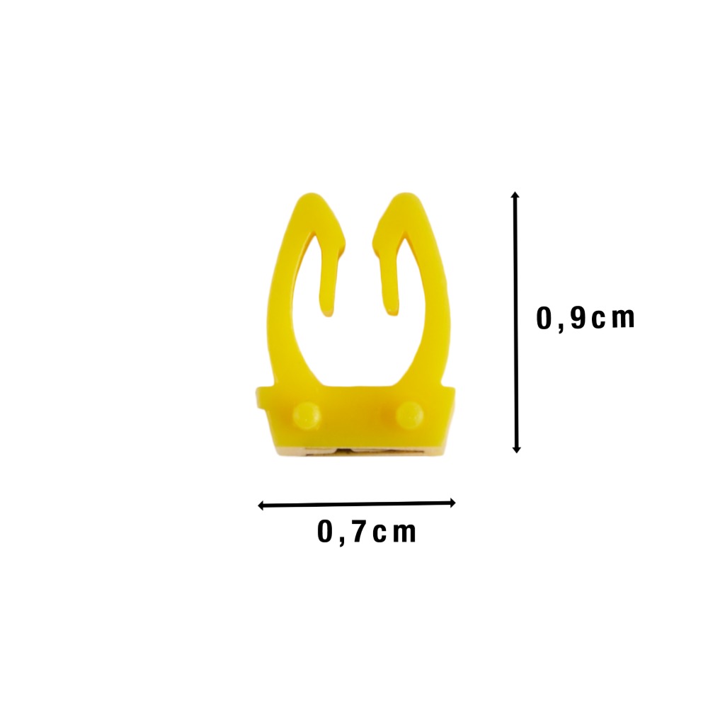 Offgridtec Cable Marker Clips A–Z, 260 pieces, for 2.5 mm² cable, 10 of each letter, yellow