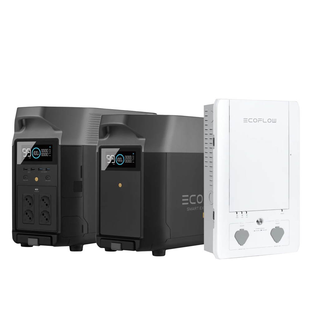 Ecoflow backup kit Retrofit kit with DeltaPro Powerstation Optional additional batteries and Smart Home Panel