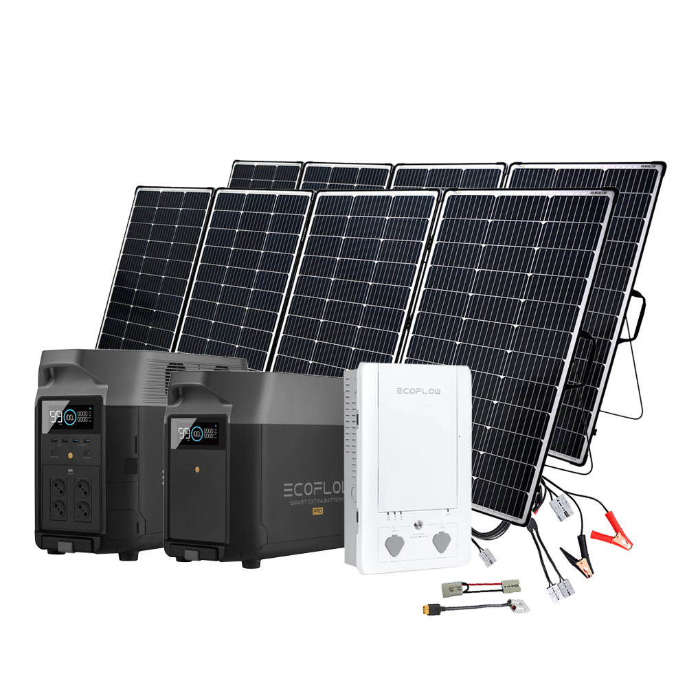 Ecoflow Delta Pro 3.6kWh savings bundle + solar panel + additional battery(ies) + smart home panel