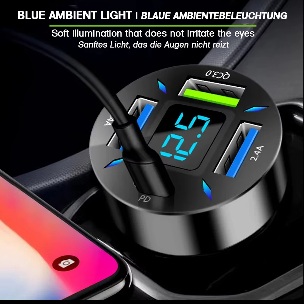 Darstellung der blauen Augenschonenden Ambientebeleuchtung