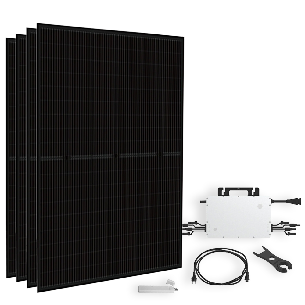 Offgridtec® Solar-Direct 1800W HMS-2000-4T Solaranlage Full Black Hausnetz-Einspeisung