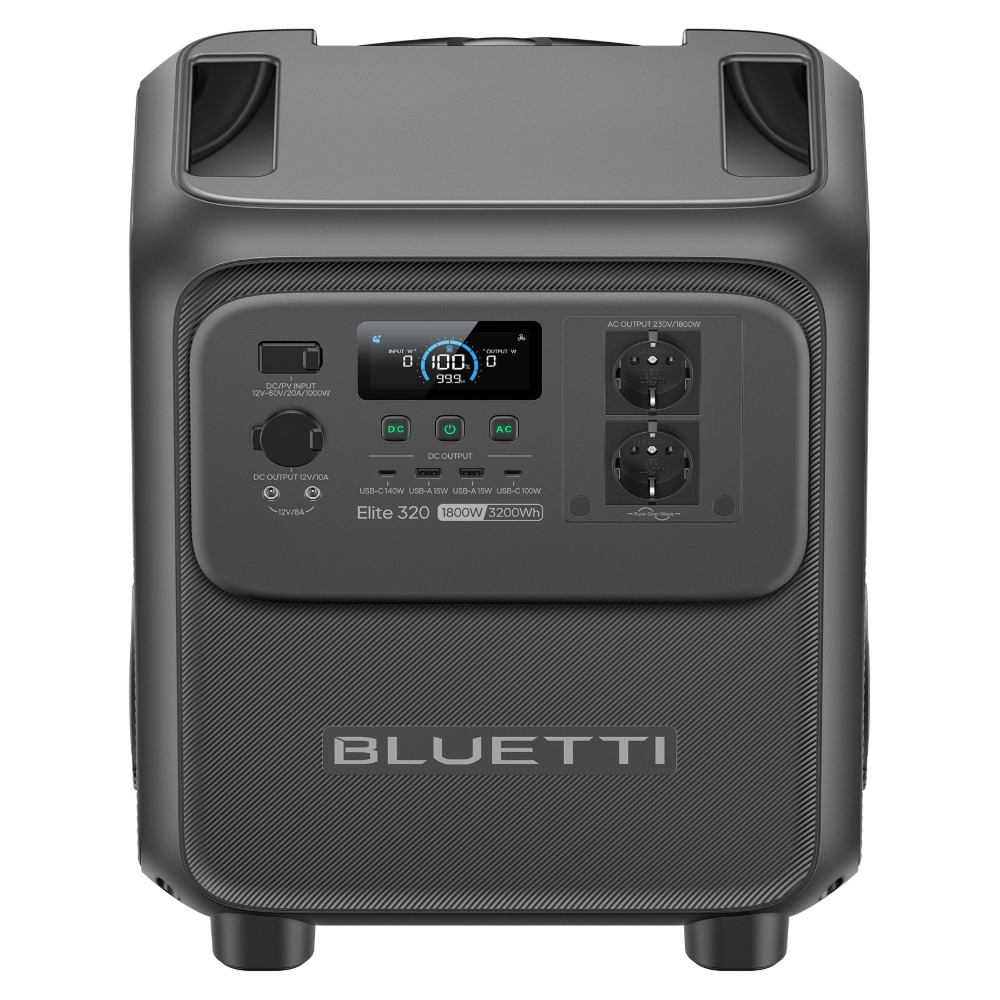 BLUETTI Elite 320 Portable Power Station, 1,800 W, 3,200 Wh, LiFePO4