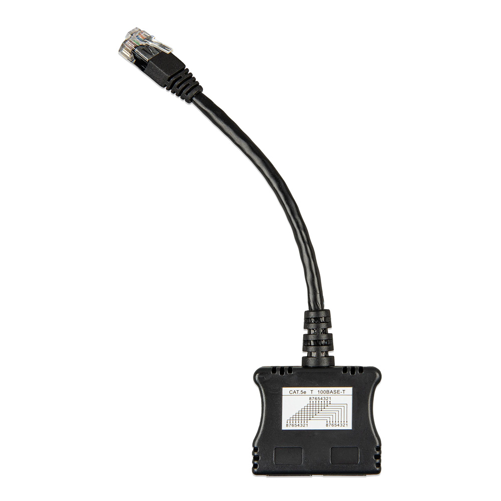 Victron RJ45 Y-Splitter – 1x RJ45 Stecker auf 2x RJ45 Buchse mit 15 cm Kabel