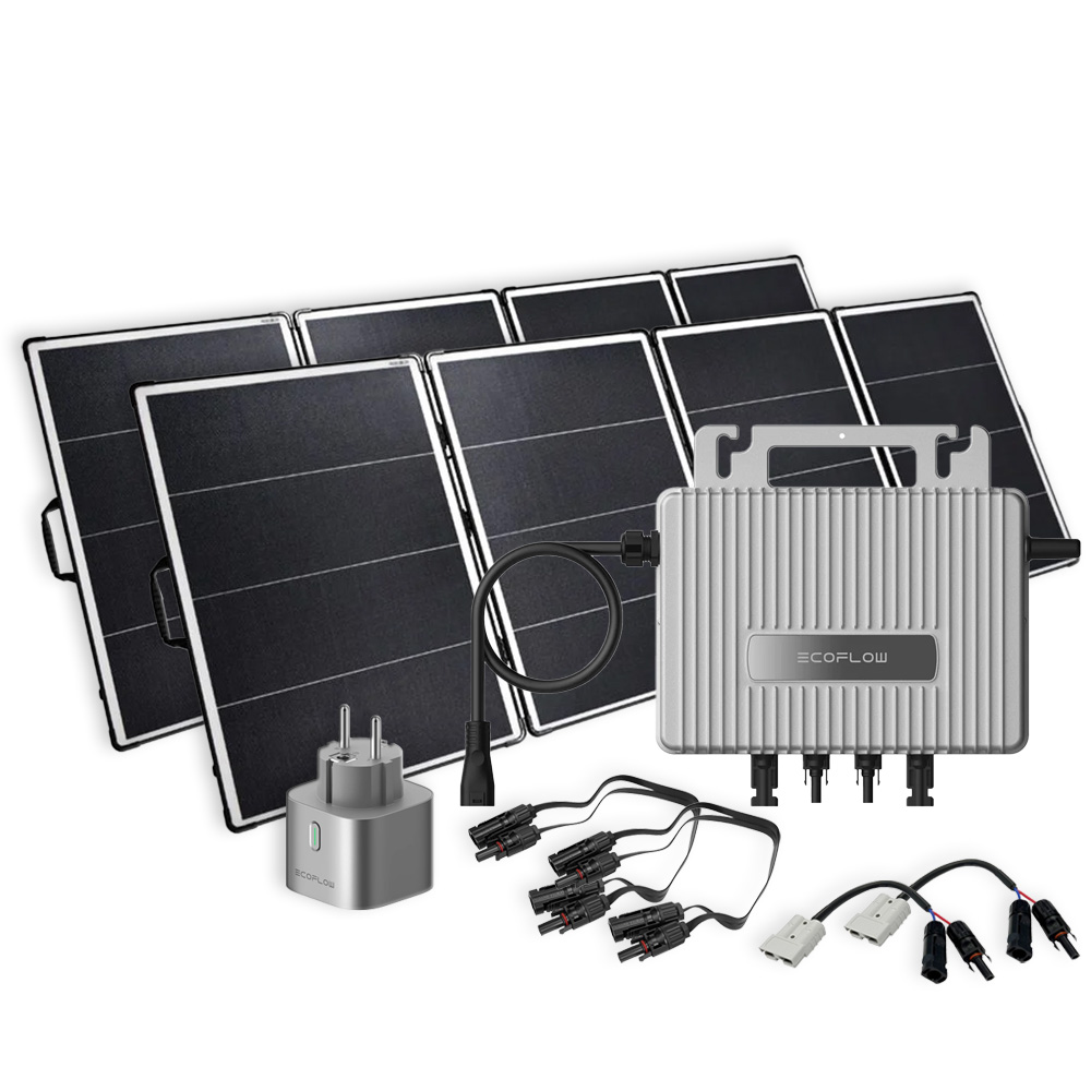 Système EcoFlow PowerStream 800W - 2x Offgridtec 400w valise solaire incl. prise Smart