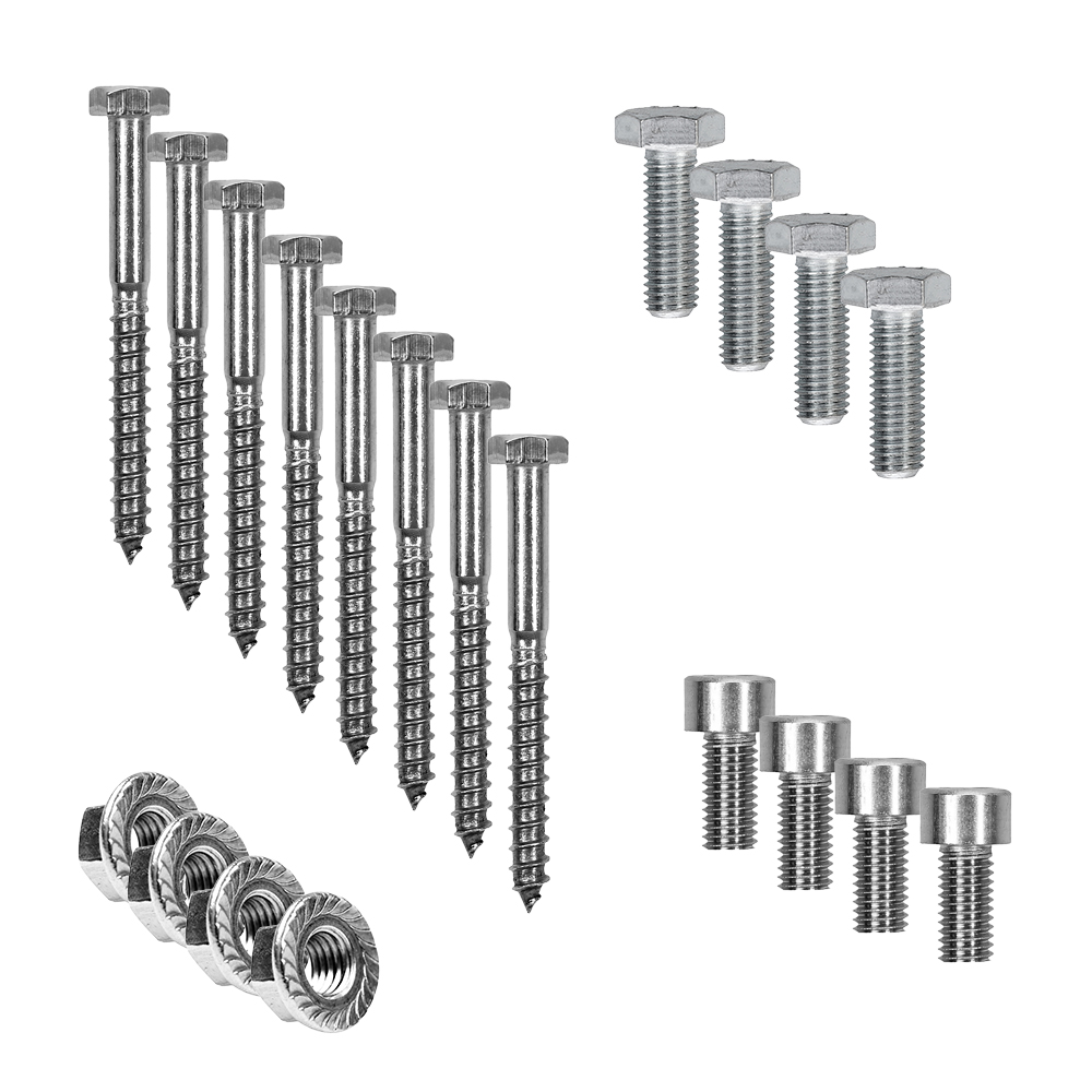 Kit de fixation avec crochets de toit en queue de castor pour montage sur toit incliné 1 panneau solaire hauteur de cadre 30mm