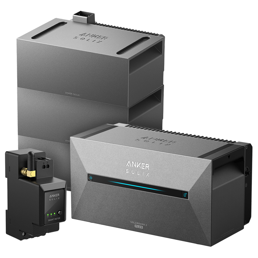 Anker solix 2 e1600 plus 4.8kWh all-in-one storage system incl. smart electricity meter