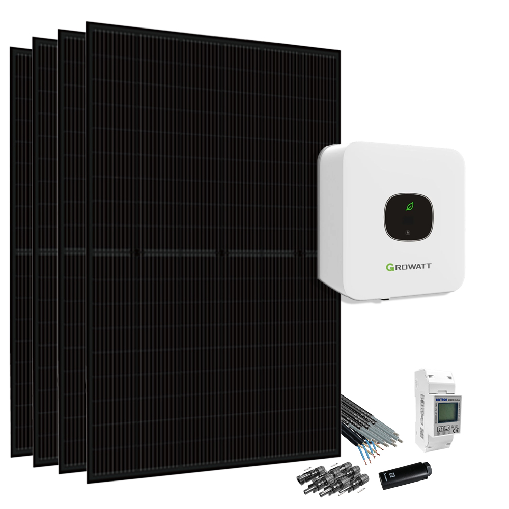 1800W balcony power station with Growatt MIC-1500 TL-X WiFi and 450W Luxen Solar