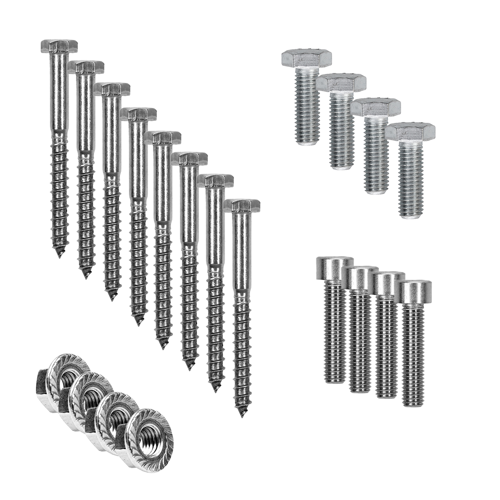 Kit de fixation avec crochets de toit en queue de castor pour montage sur toit incliné 1 panneau solaire hauteur de cadre 40mm