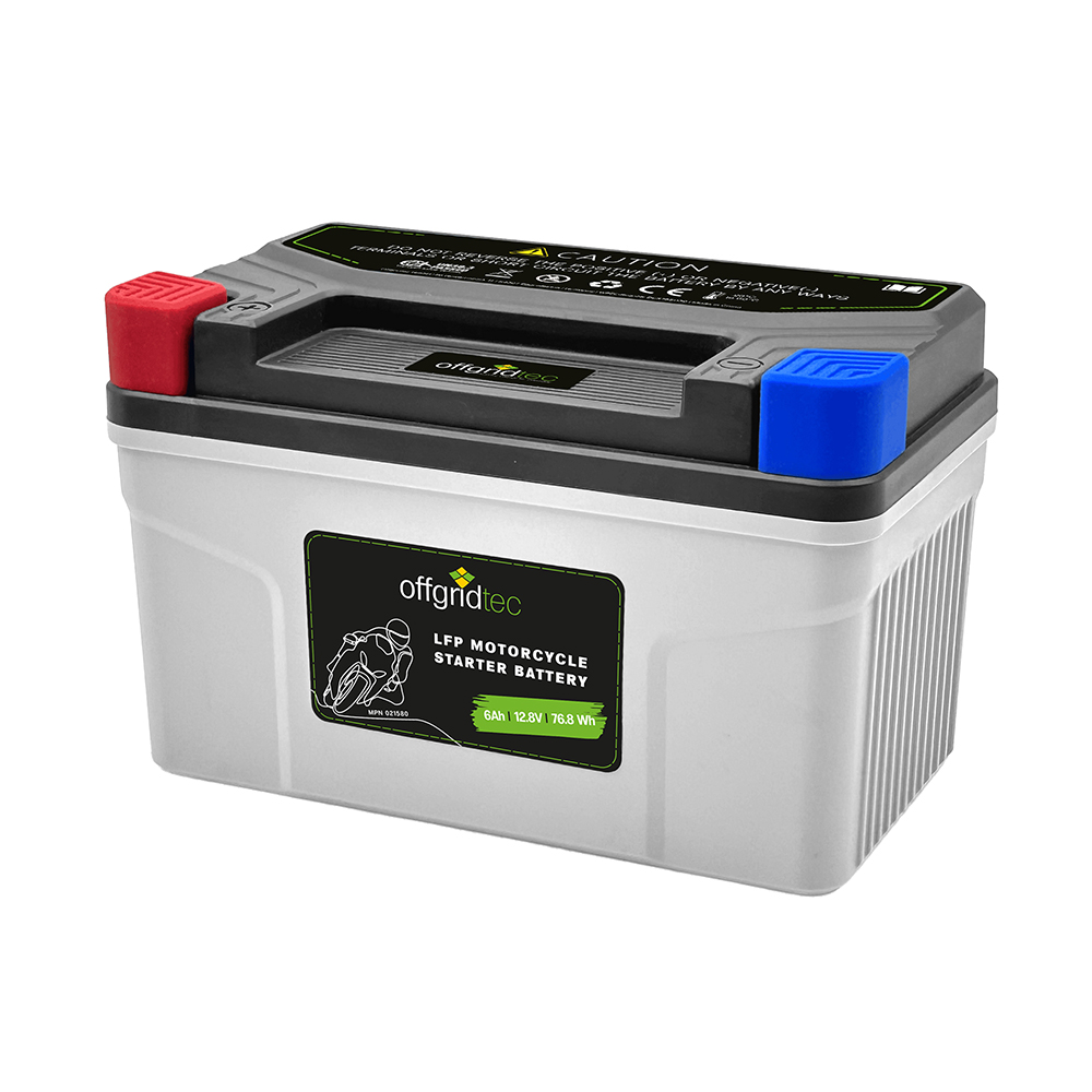 Offgridtec LFP starter battery 6Ah 12.8V for motorcycle