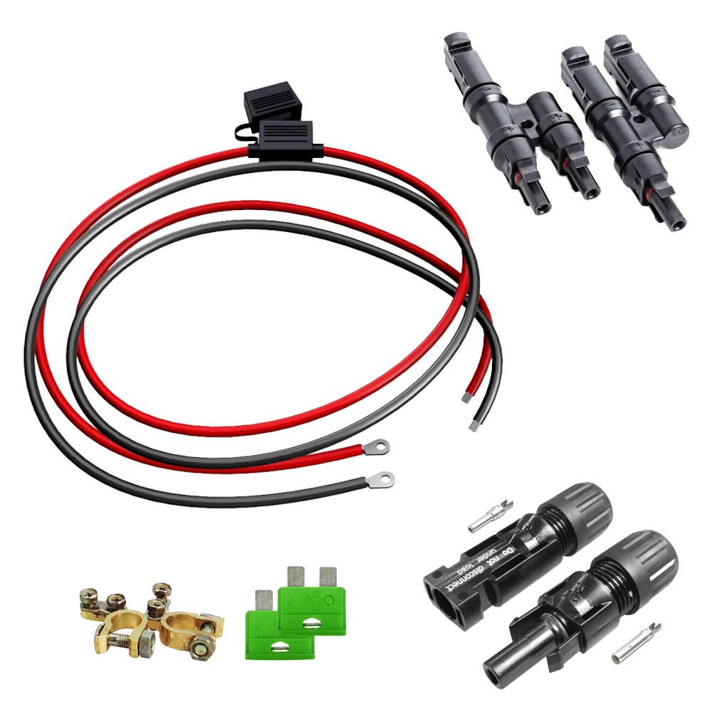 Solar-Connection Kit 3 - Battery Cable, Solar Cable and MC4 plugs