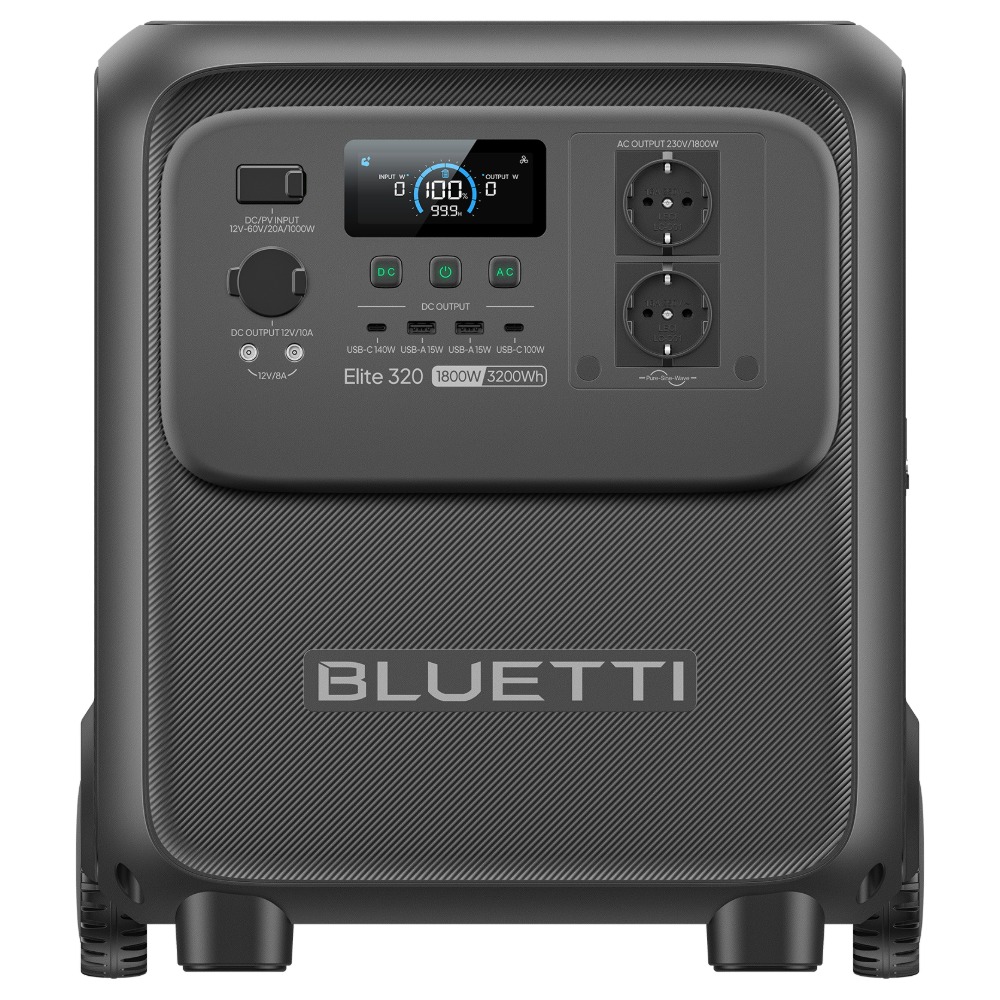 BLUETTI Elite 320 Portable Power Station, 1,800 W, 3,200 Wh, LiFePO4