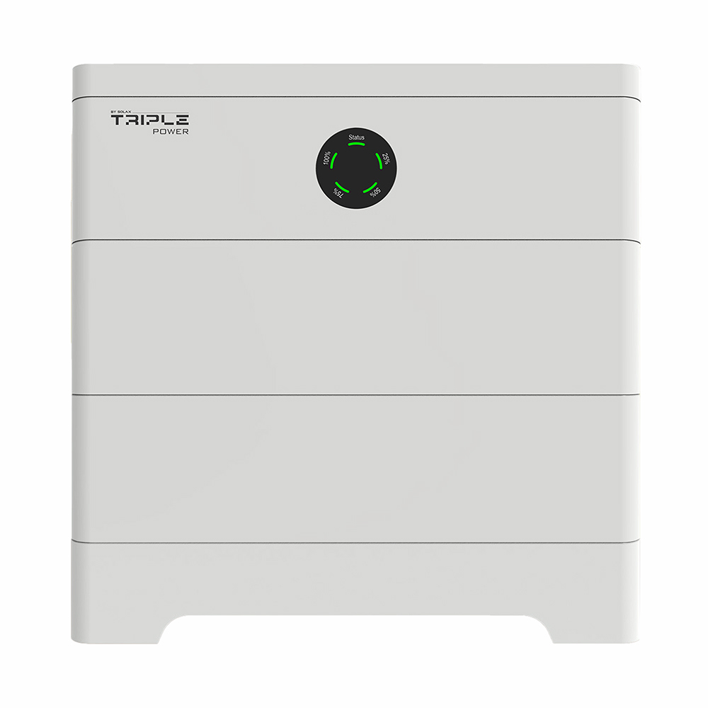 Weißes SolaX TSYS-HS51 Speichersystem mit zwei TB-HS51 Hochvolt-Batterien und einem TBMS-S51 BMS