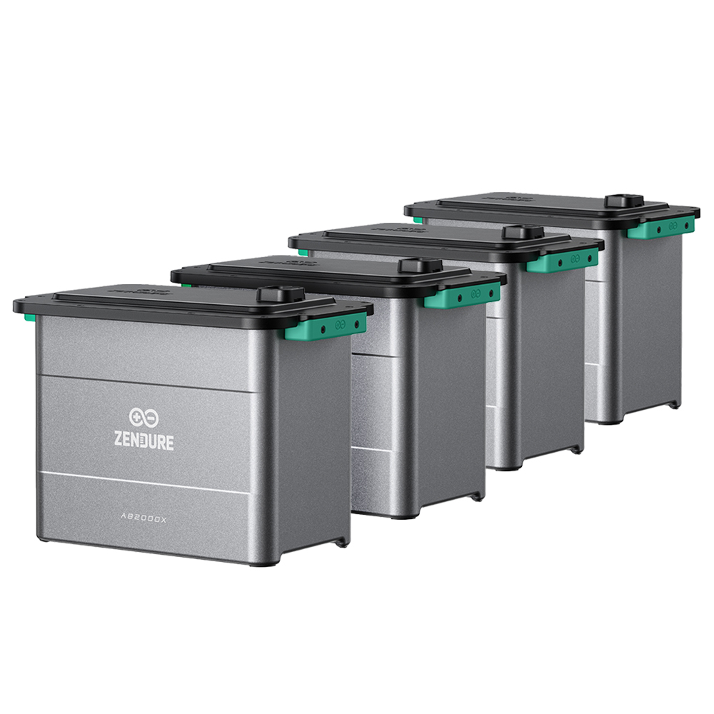 Zendure SolarFlow Set 7,68kWh Smart pv Hub 2000 avec 4x batterie d'extension ab2000