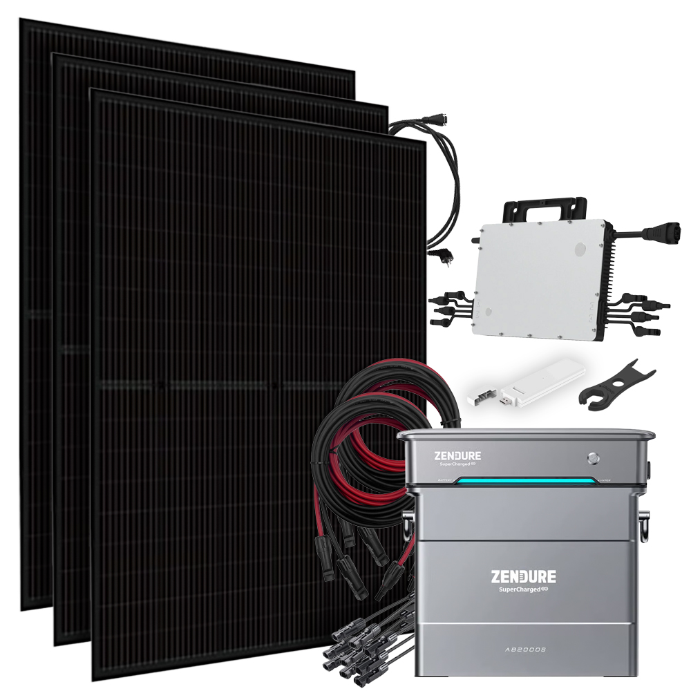 Zendure aio-2400 light weight 1215Wp hm-1200 DTU-WLite Centrale solaire de balcon biface avec stockage