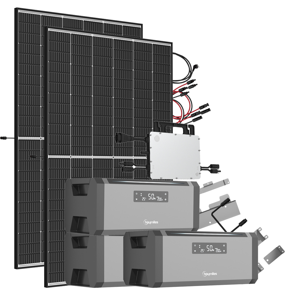 Offgridtec solar system 900-1800W 3-phase incl. Hoymiles storage & inverter