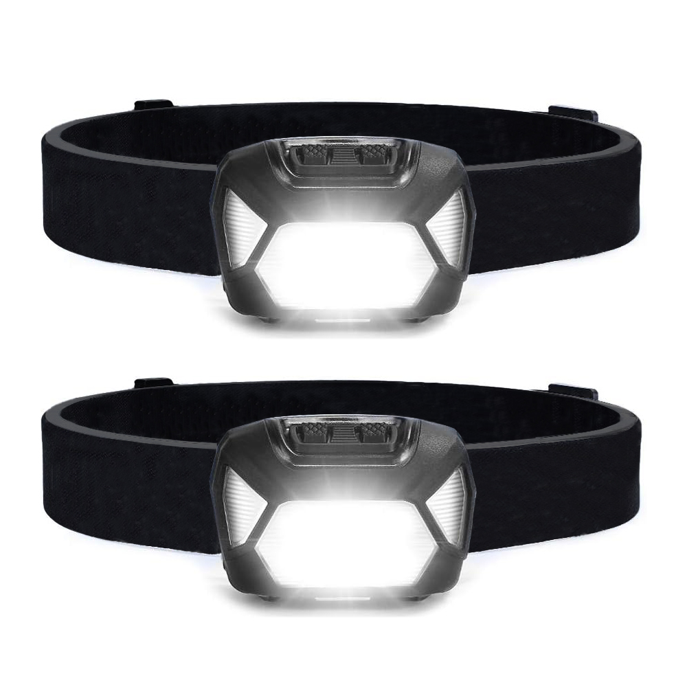 2 pcs. Offgridtec Headlamp black led 220lm 1300 Lux ipx4