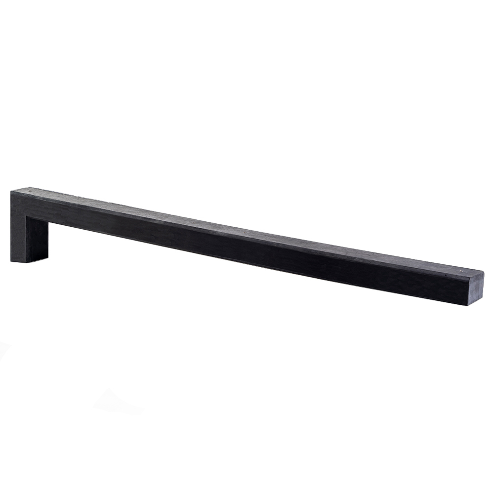 Wattstone Montage PV est-ouest sur toit plat pour 2 modules solaires 6° Socle en béton noir Tapis de protection des constructions