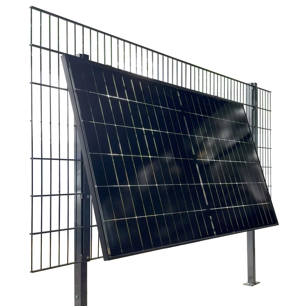 Pv Modul montiert an Zaun