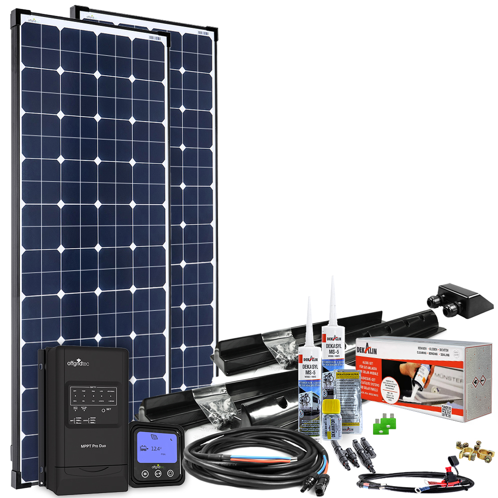 300W MPPT 12V Caravan Complete Set with EBL-Option