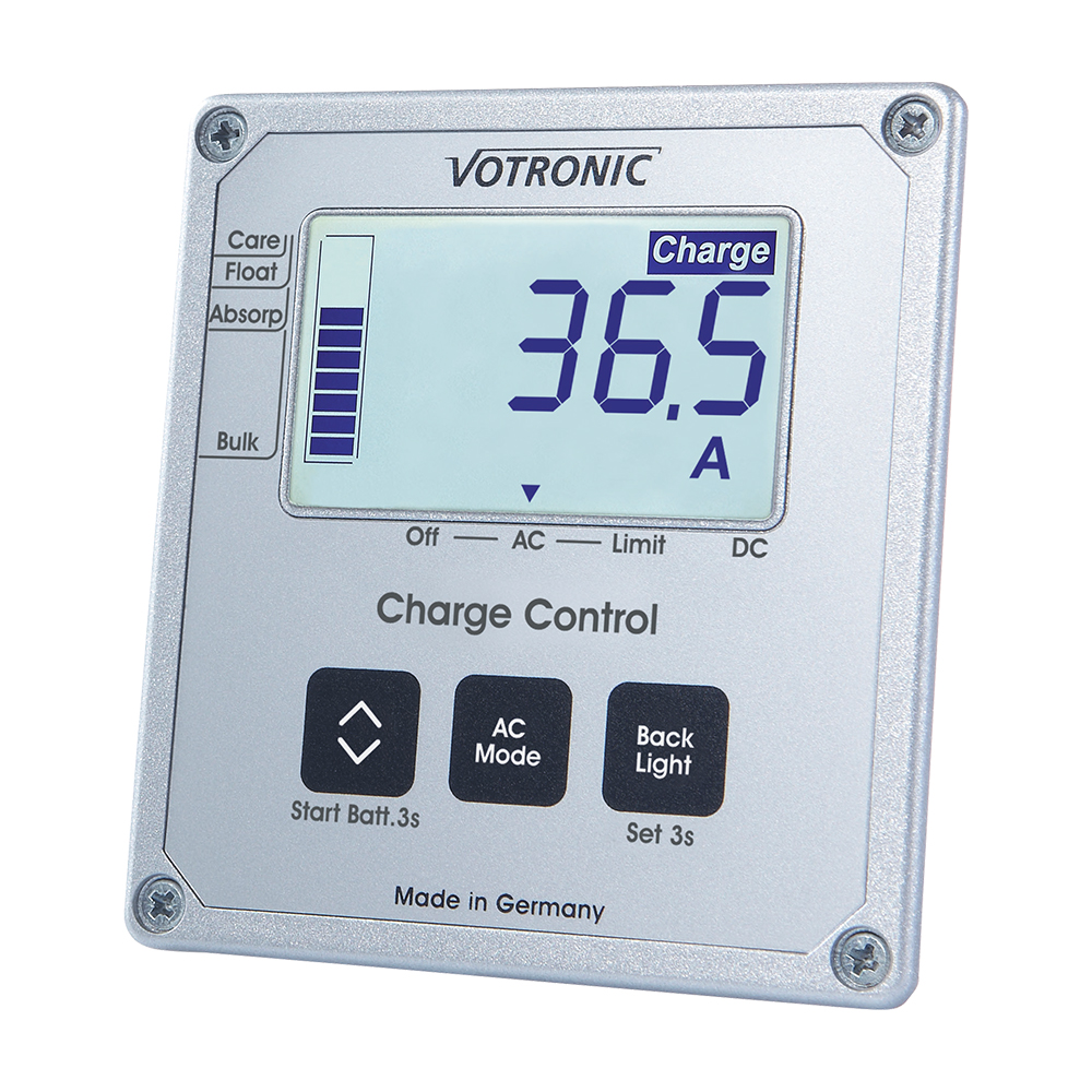 Offgridtec mTriple S camper solar system with 2 x 120W solar module 30/20/250 Votronic Triple Charger and 1247 Charge Control Display