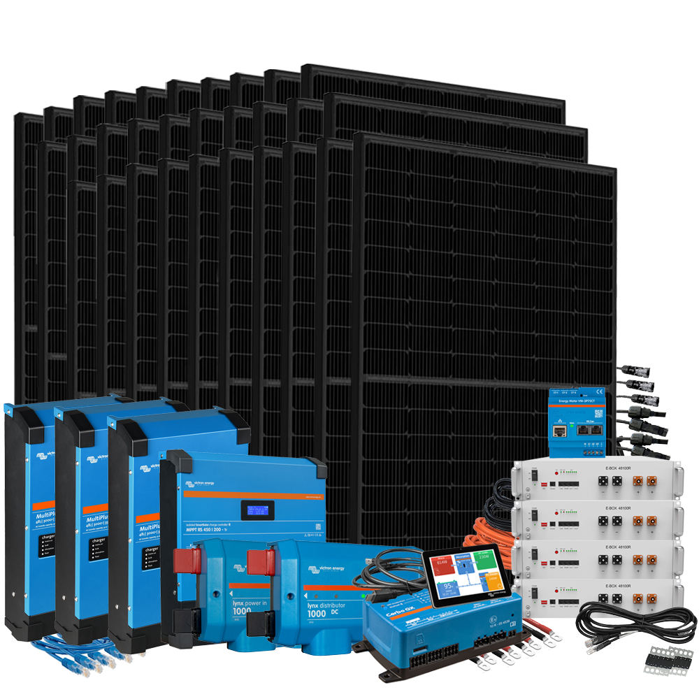 Offgridtec HomePremium M UPS Système solaire 12900Wp E-Box 48100R-C 20,5KWh triphasé avec compteur électrique