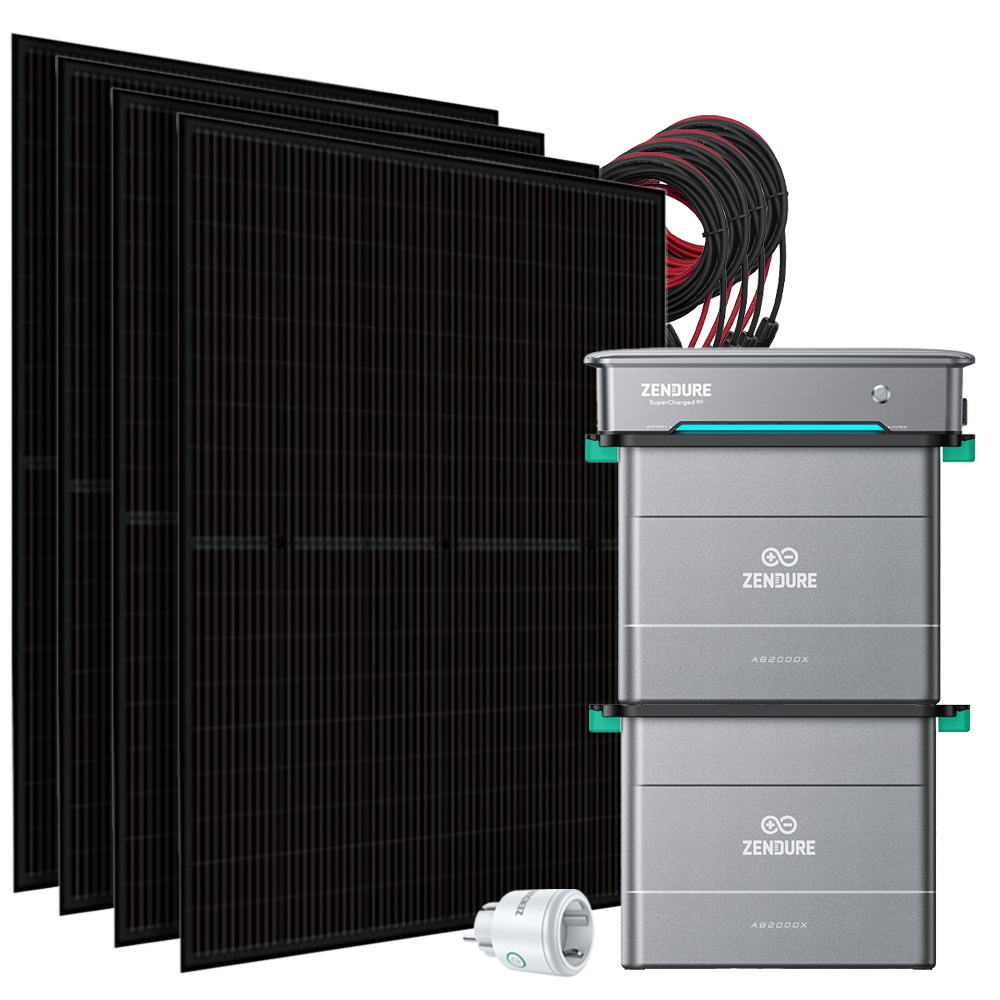 Offgridtec SolarFlow 3,84kWh 1780w Hyper 2000 Centrale électrique pour balcons Dual-Glas TOPCon incl. Satellite Smart Plug