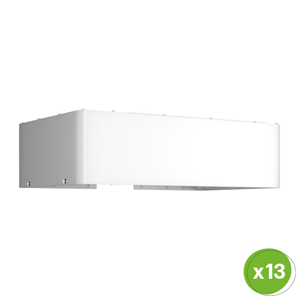 Schrägansicht der weißen, rechteckigen TB-HS51 Batterie mit Mengenangabe "x13"