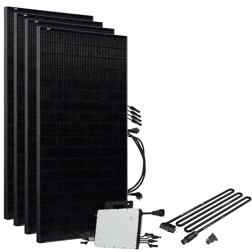 Offgridtec® Solar-Direct 1800W HM-1500 Solar power system Schuko connection - 10m connection cable - Without bracket