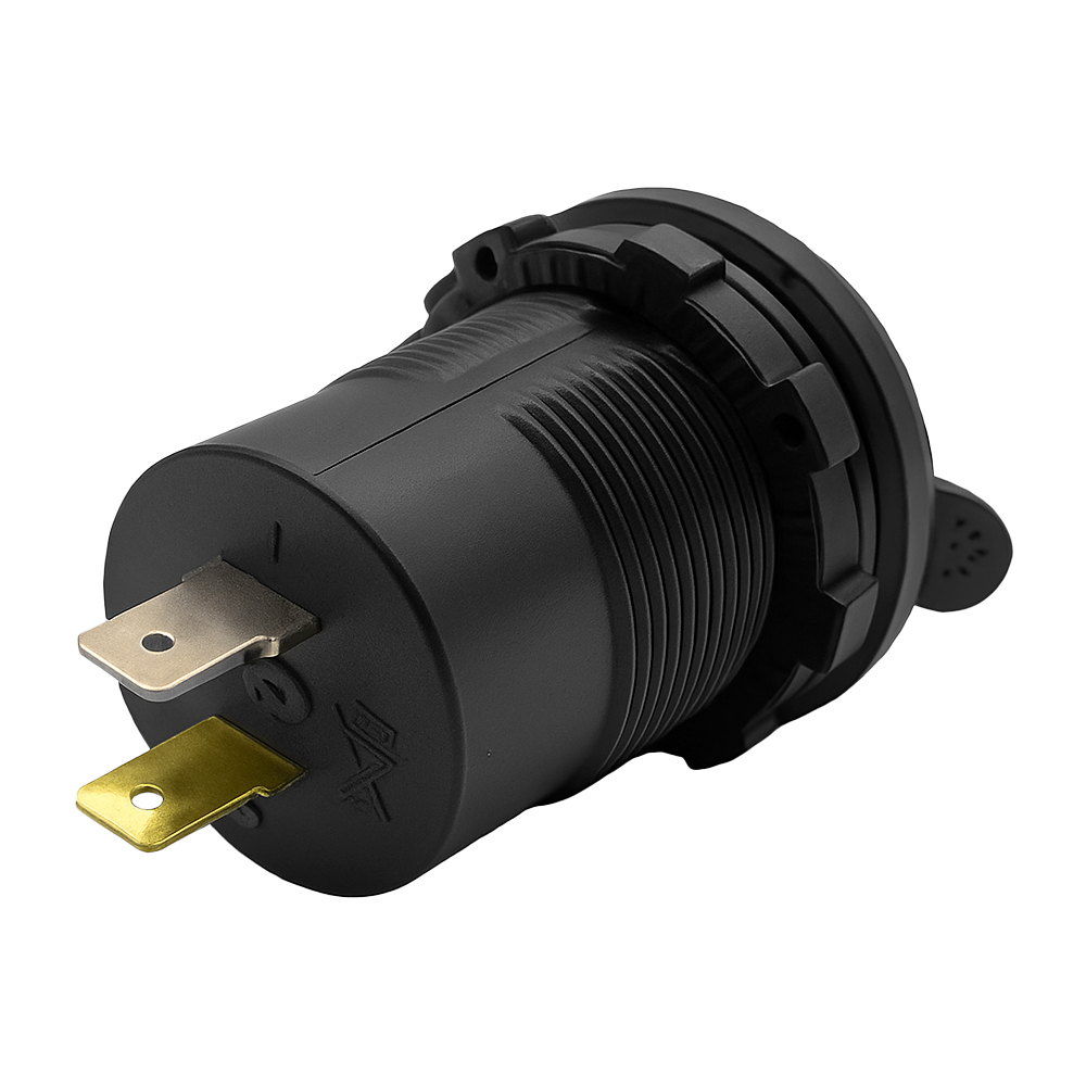 Offgridtec USB-Doppelsteckdose 12V/24V 2x 18W USB-A + USB-C Kfz-Ladeadapter mit Abdeckung