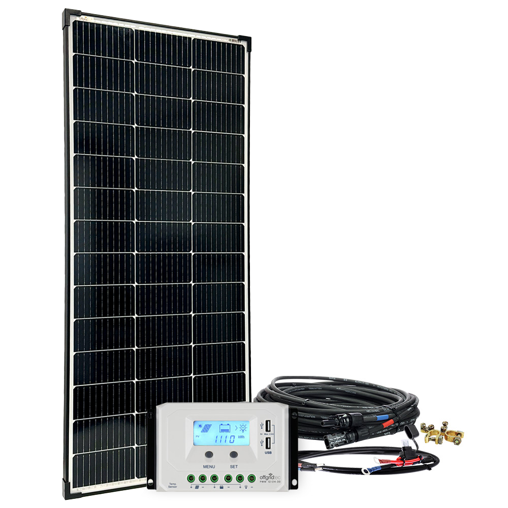 Offgridtec® basicPremium-XL 150W Solar System 12V/24V complete System