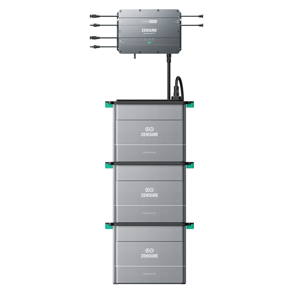 Zendure SolarFlow Set 5,76kWh Smart pv Hub 2000 avec 3x ab2000 batterie d'extension