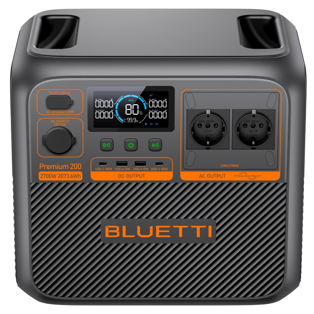 Bluetti Premium 200 V2 Mobile Powerstation 2073Wh 2700W USV-Funktion