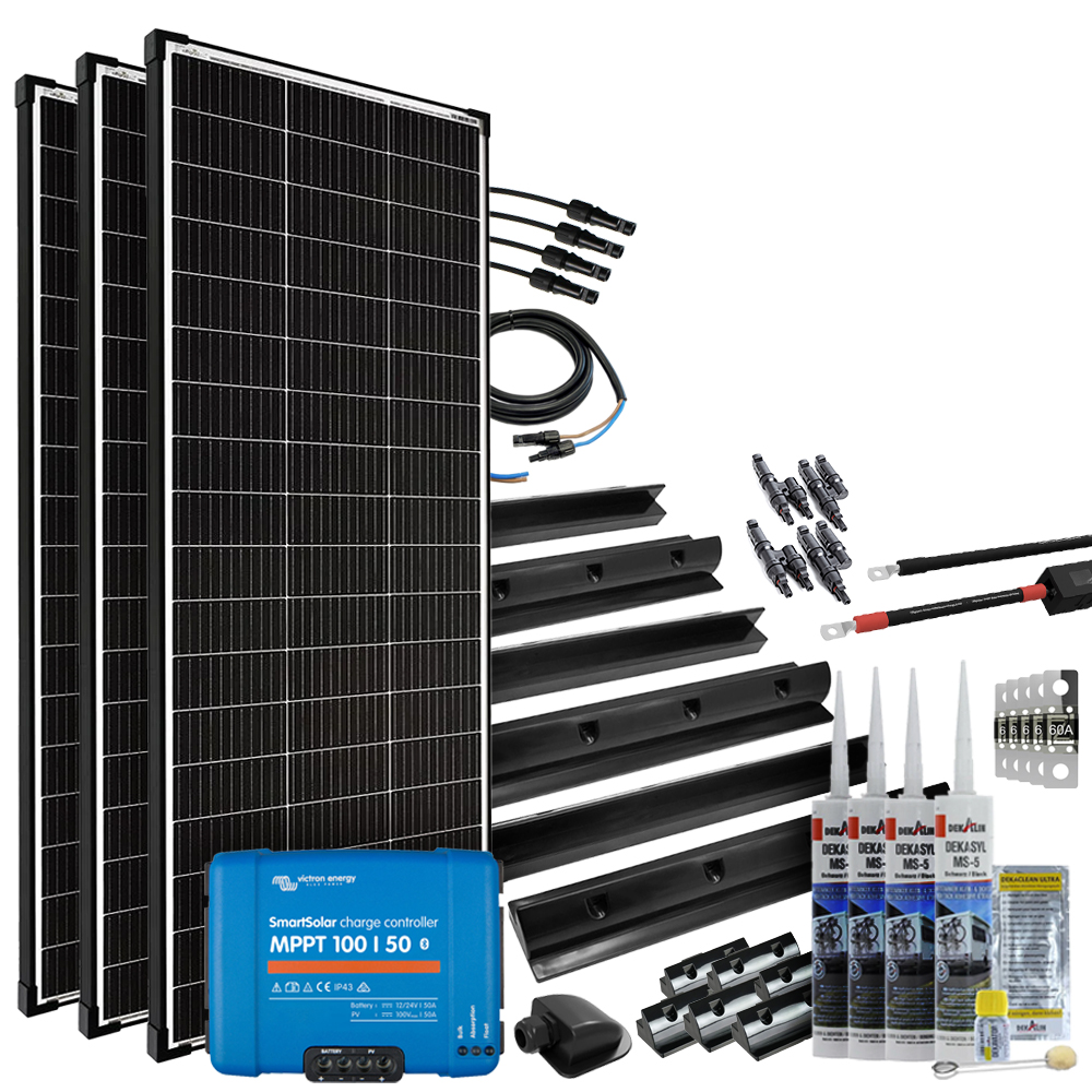 Offgridtec mPremium+ XXL 600W 12V with Victron SmartSolar MPPT 100/50 caravan solar system