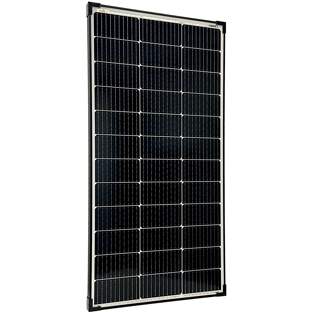 Offgridtec® mono-130 v2 Solar Panel 20v Black Frame